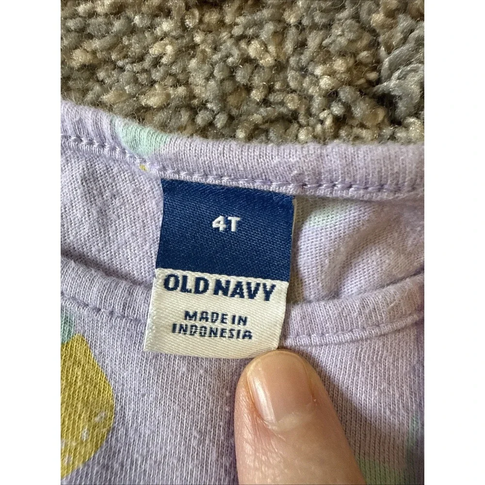 Old Navy Girls Short Sleeve Dress Purple Size 4T